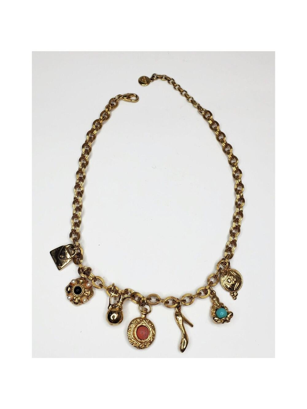 Ben-Amun 24k Gold Plated Charm Necklace 19"
